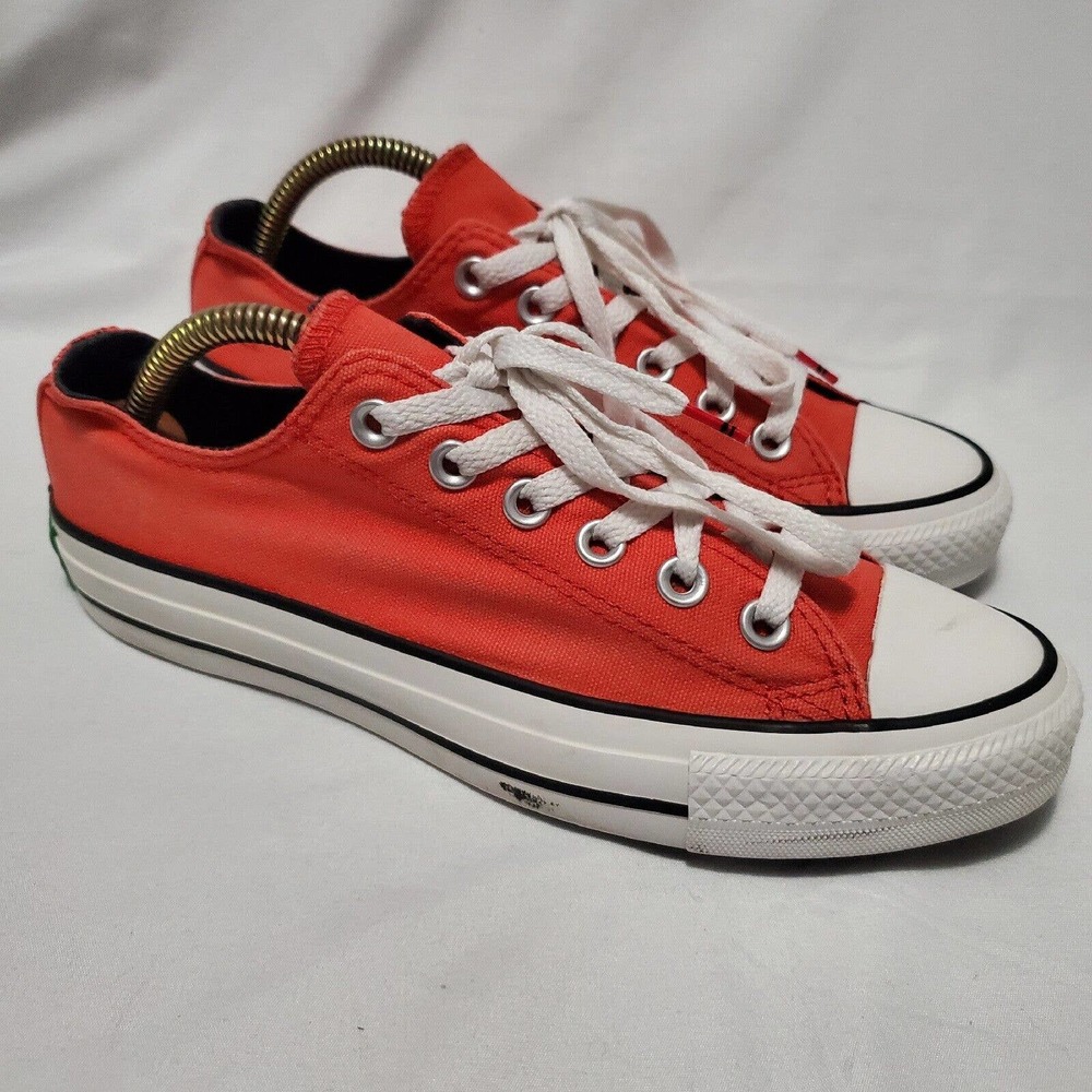 Converse x Crayola All Star Low Tops Scarlet Orange Sneakers Kids Sz 5
